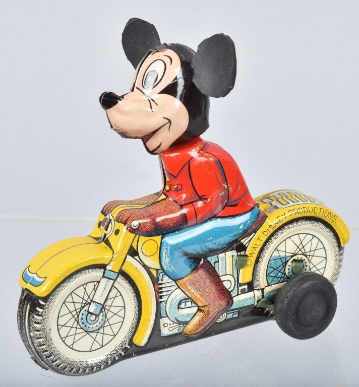 Linemar Mickey Mouse Motorcycle (1 of 3)