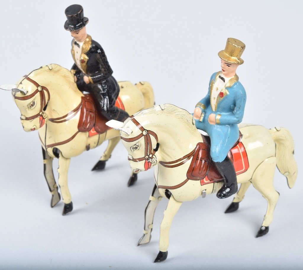 Two Arnold US Zone German Equestrian Toys (1 of 5)