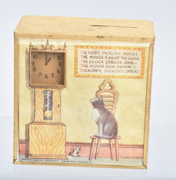 Hickory, Dickory, Dock Mechanical Bank (1 of 3)