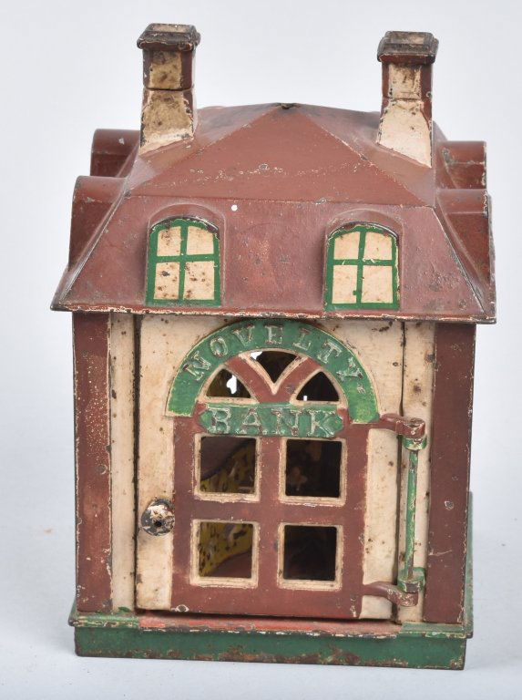 J&E STEVENS NOVELTY MECHANICAL BANK (1 of 6)