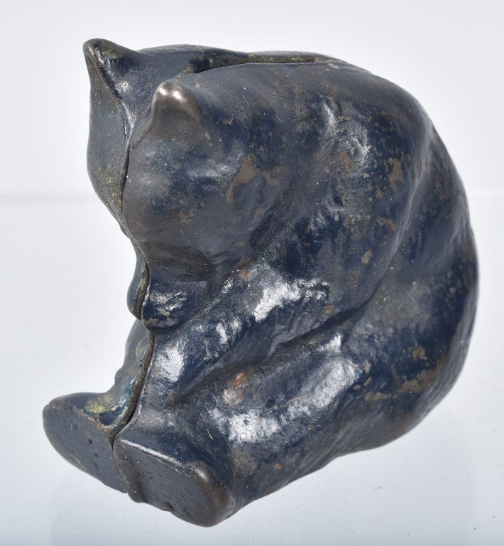 HONEY BEAR Cast Iron STILL BANK (1 of 4)