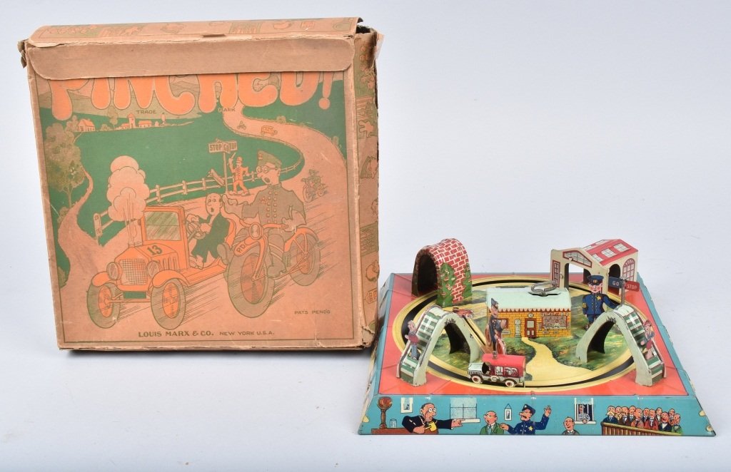 MARX Tin Windup PINCHED w/ BOX (1 of 7)