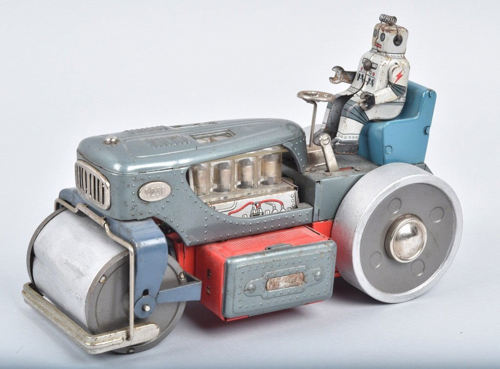 JAPAN Batery Op ROBOT ROAD ROLLER (1 of 6)