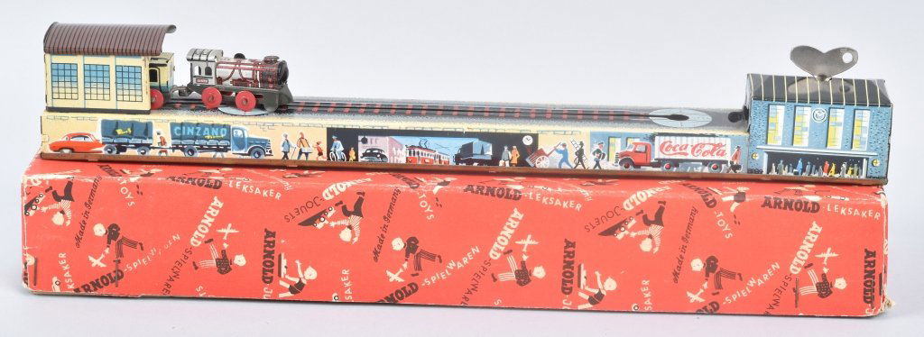 ARNOLD Windup REVERSING TRAIN COCA COLA w/ BOX (1 of 9)