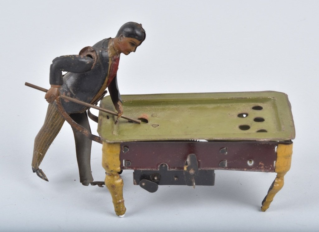 GERMAN Tin Windup POOL PLAYER (1 of 4)
