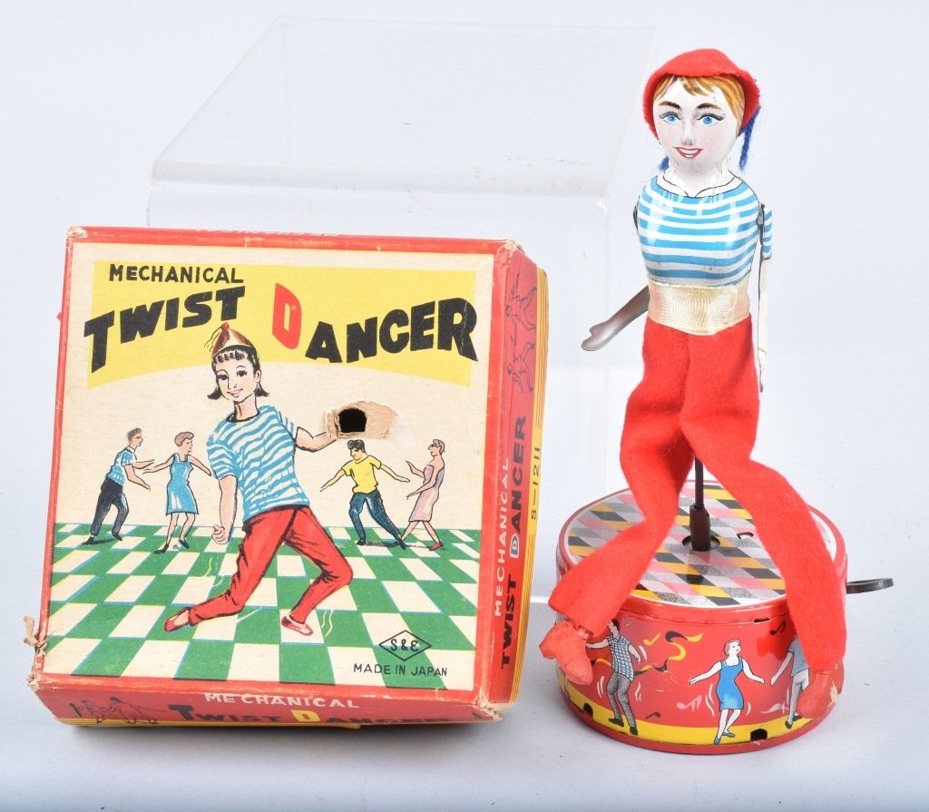 JAPAN Windup TWIST DANCER w/ BOX (1 of 5)