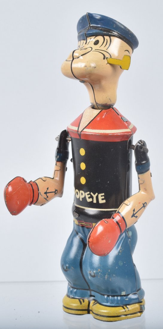 CHEIN Tin Windup POPEYE SHADOW BOXER (1 of 5)