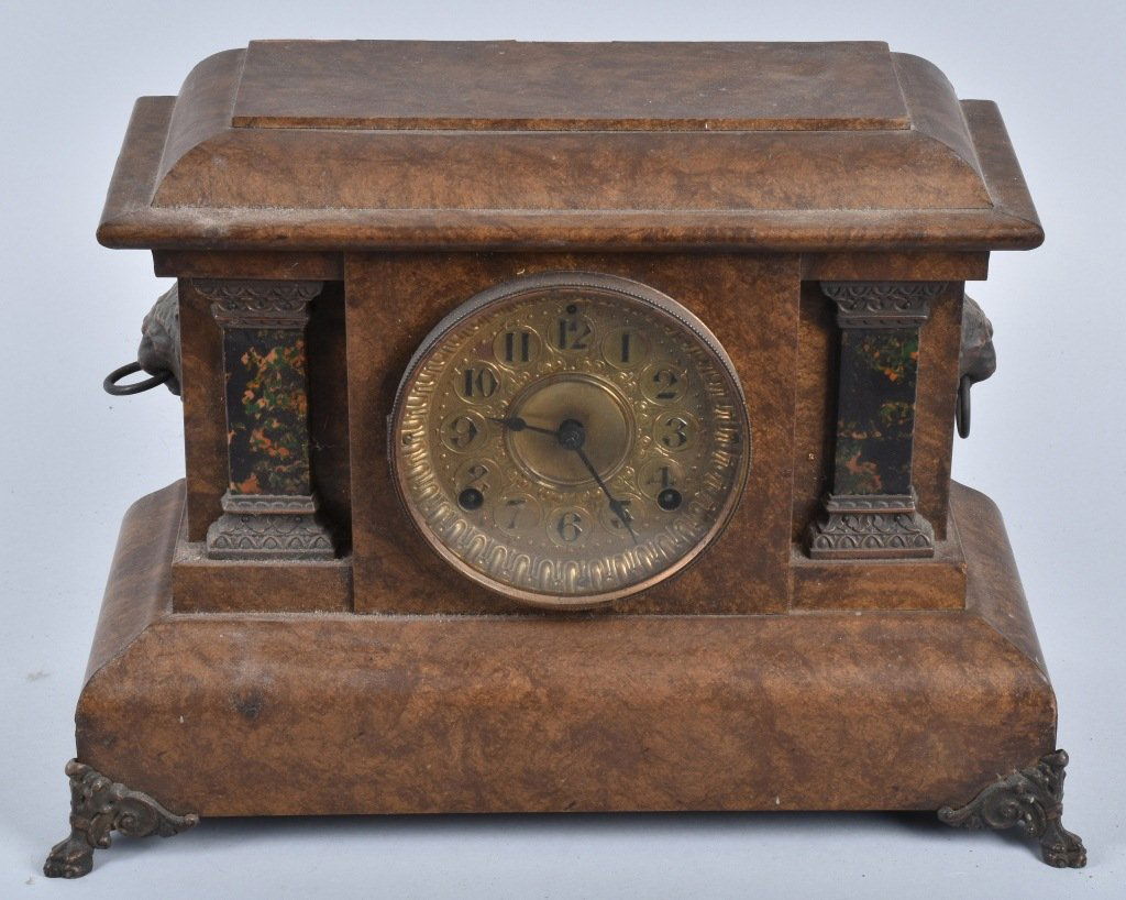 ANTIQUE SETH THOMAS ORNATE SHELF CLOCK (1 of 5)