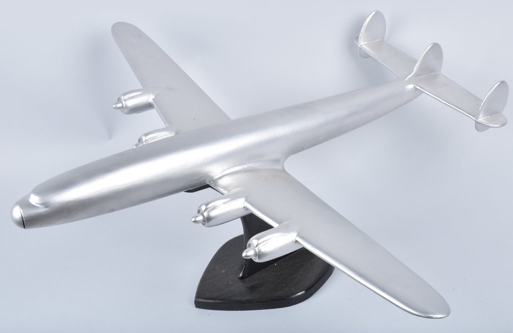 33" Cast Aluminum 4-PROP AIRPLANE DESK MODEL (1 of 4)