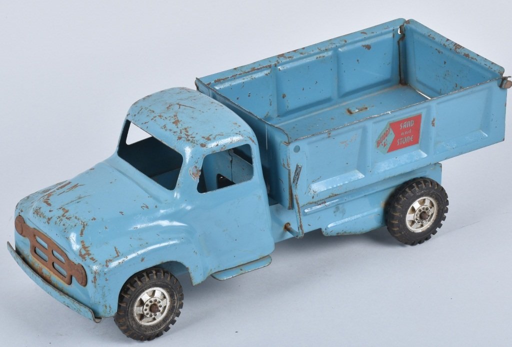 BUDDY L Pressed Steel SAND & STONE DUMP TRUCK (1 of 4)