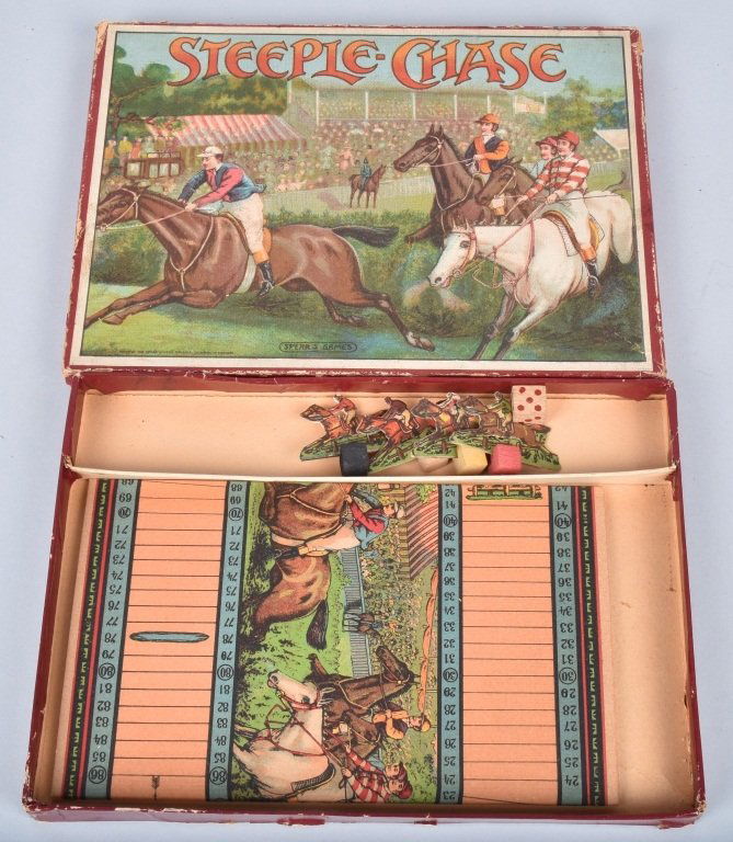 Spears STEEPLE-CHASE HORSE RACE GAME (1 of 4)