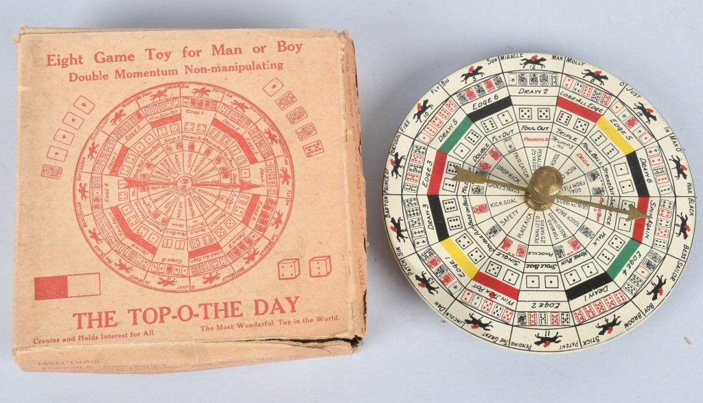 Sterling TOP-O-THE DAY HORSE RACE TIN WHEEL (1 of 4)