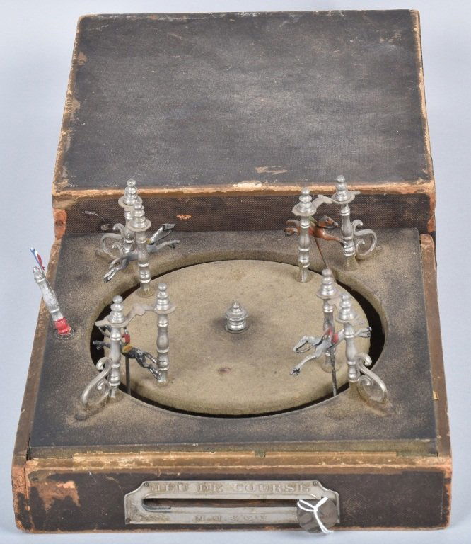 FRENCH MECHANICAL HORSE RACE GAME (1 of 4)