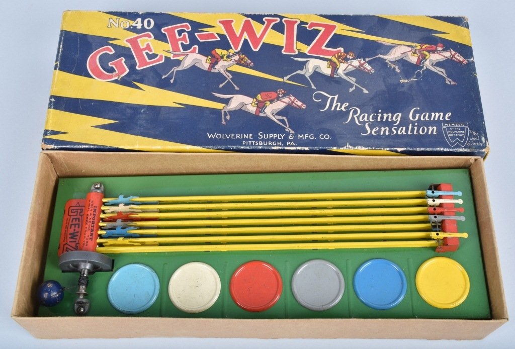 WOLVERINE #40 GEE WIZ HORSE RACE GAME w/ BOX (1 of 3)