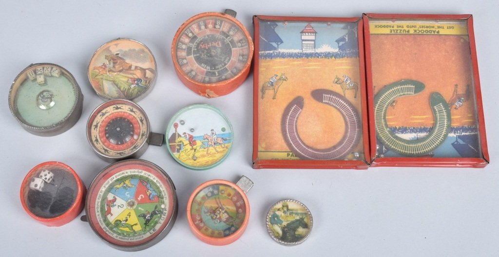 Lot of VINTAGE HORSE RACE DEXTERITY PUZZLES (1 of 4)