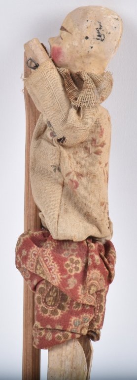 Early ACROBAT CLOWN Wood & Compostion Toy (1 of 4)