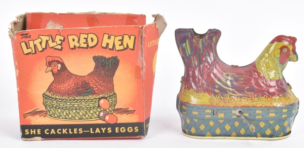 BALDWIN Tin LITTLE RED HEN w/ BOX (1 of 3)