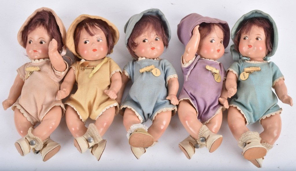 FULL SET MADAME ALEXANDER DIONNE QUINTS (1 of 4)