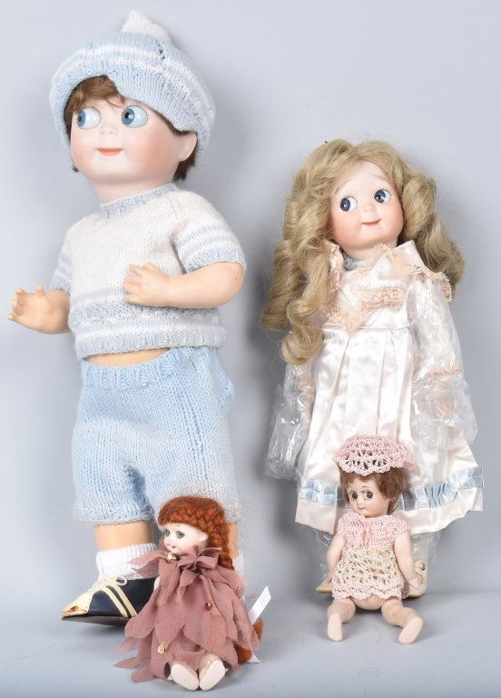 FOUR BISQUE ARTIST GOOGLIES (1 of 4)