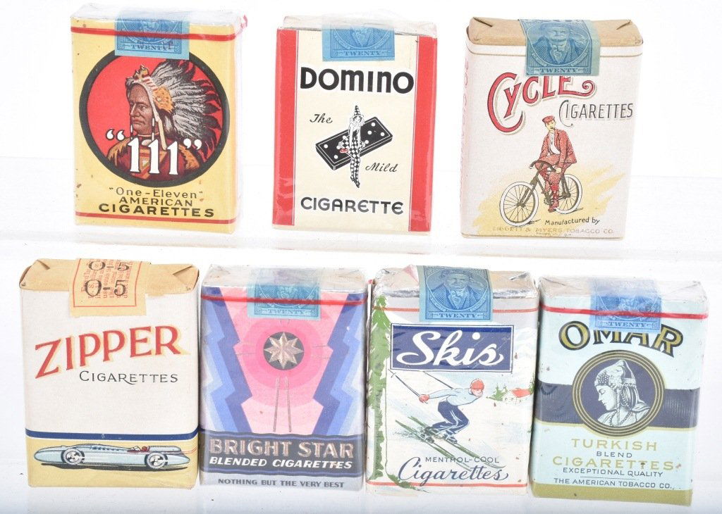 LOT of 7 CIGARETTE PACKS (1 of 3)