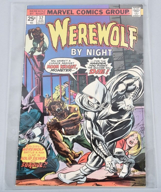 MARVEL WEREWOLF #32 KEY 1st app. MOON KNIGHT VF (1 of 2)