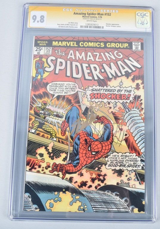 AMAZING SPIDERMAN #152 CGC 9.8 Signed by STAN LEE (1 of 4)