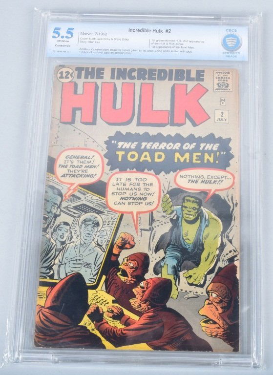 MARVEL INCREDIBLE HULK #2 CBCS 5.5 (1 of 3)