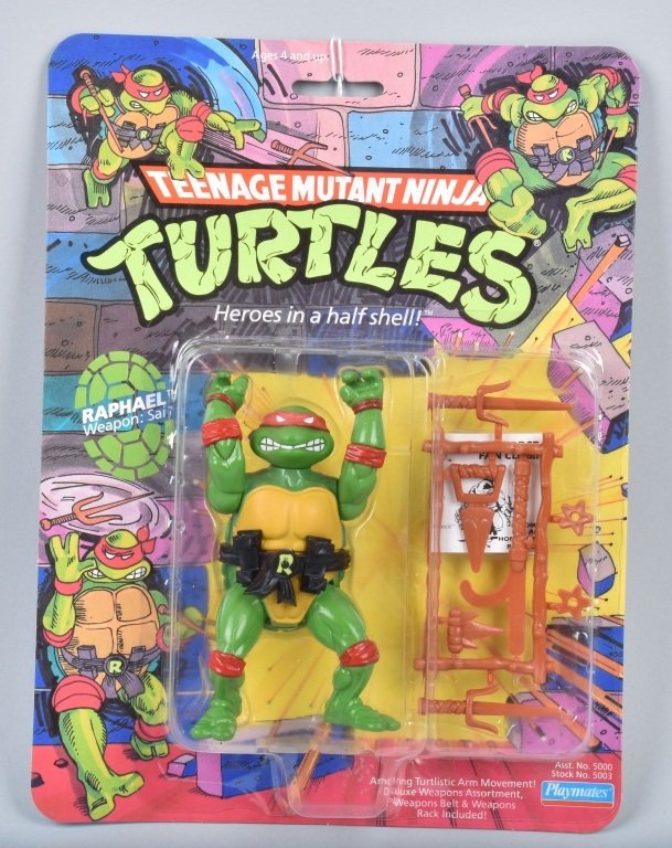 1988 10-back TEENAGE MUTANT NINJA TURTLE RAPHAEL (1 of 2)