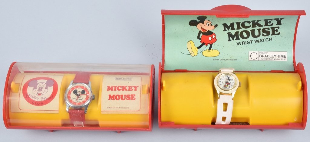 2- BARDLEY MICKEY MOUSE WATCHES w/ BOX (1 of 3)