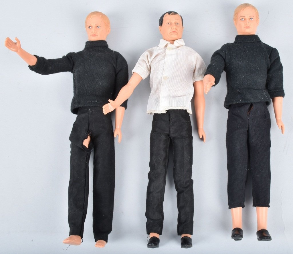 THREE MAN FROM UNCLE GILBERT DOLLS 1960'S (1 of 4)