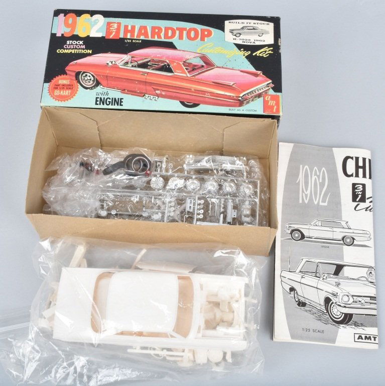 AMT 1962 NOVA 3in1 CUSTOMIZING MODEL KIT MIB (1 of 6)