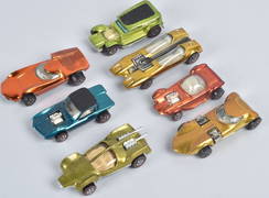 3 Blue Red Line Hot Wheels. Python (missing engine), Custom T-Bird, Beatnik  Bandit (cracked lens) - Bid On Estates Auction Services