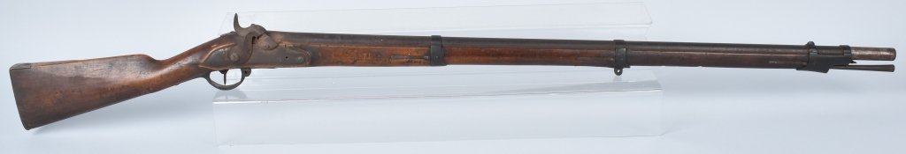 M1809 POTTSDAM .71 MUSKET: 41" barrel, complete gun except for sling swivels and main spring, all brass hardware, dated 1827 with regimental numbers on the butt plate. Untouched gun the type of which was used by both sides in t