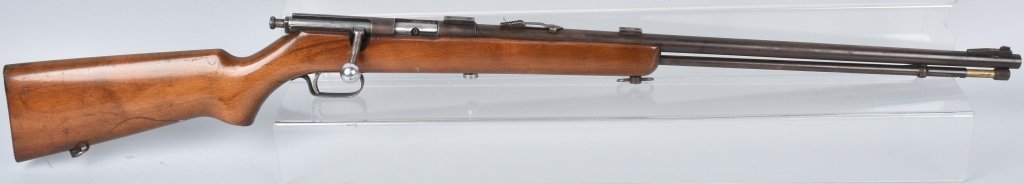 MOSSBERG M45, .22 BOLT ACTION RIFLE: 24" barrel with nice bore, action works, general wear. Very Good *