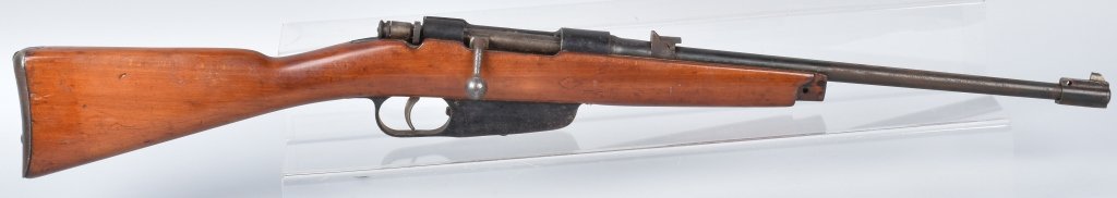 ITALIAN CARCANO 6.5MM CARBINE: SN RX6861, gun has been sporterized, 18" barrel with nice bore, strong action Good*