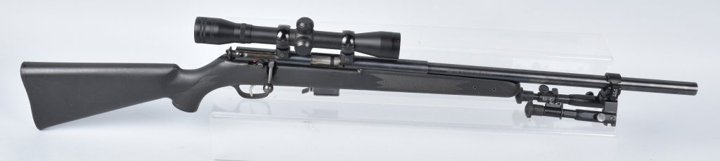 SAVAGE M93R17, 17HNR, BOLT ACTION RIFLE: SN 0216108, 21" barrel with excellent bore, has most of the original finish, CCOP flip down stand and BSA classic scope. Excellent stock and mechanics. Excellent