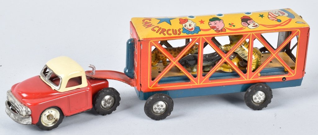 Tomy Singing Circus Truck Tin Japan Tomy Singing Circus Truck Tin Japan