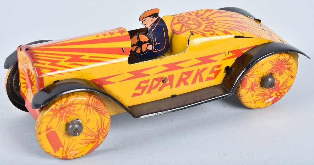 MARX Tin Windup SPARKS RACER (1 of 6)