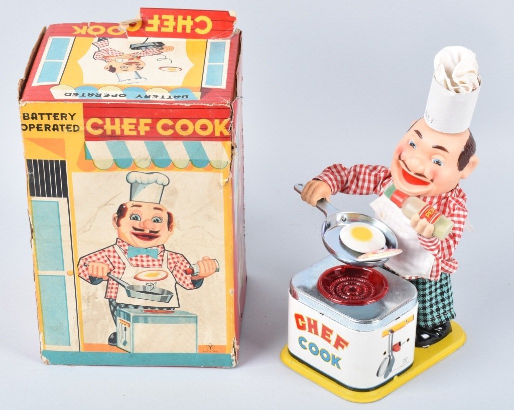 JAPAN Battery Op CHEF COOK w/ BOX (1 of 8)