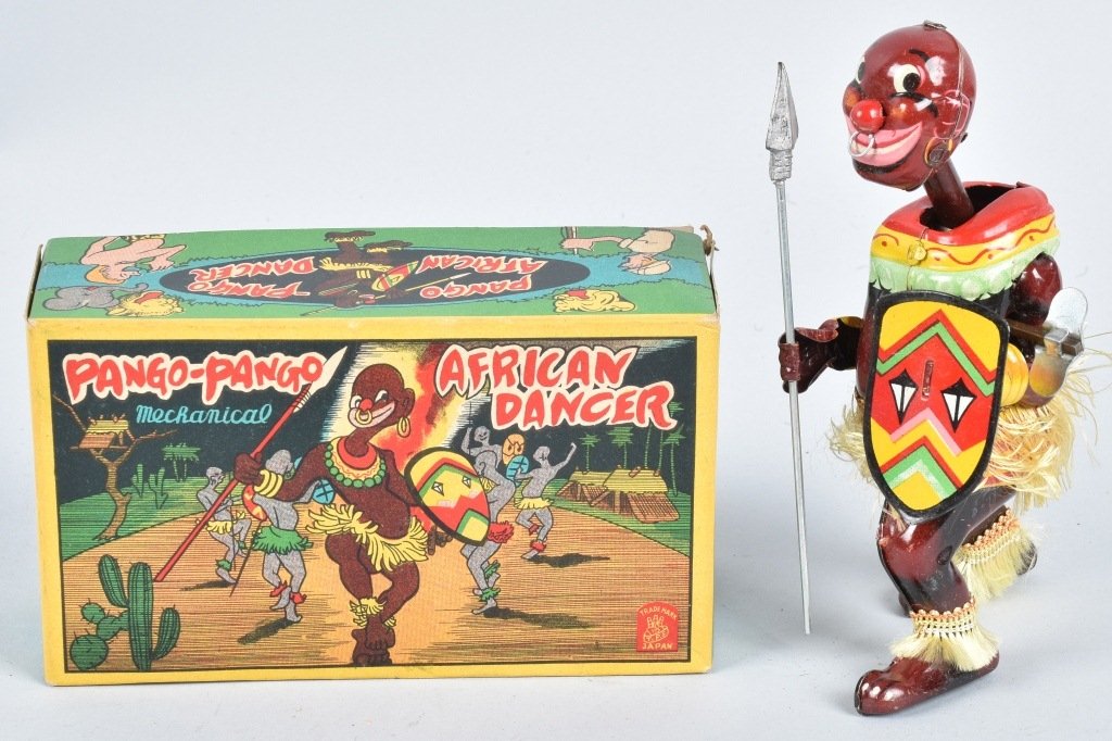 TPS Tin Windup PANGO PANGO AFRICAN DANCER w/BOX (1 of 7)