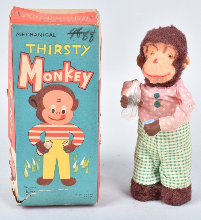 ALPS Windup THIRSTY MONKEY w/ BOX (1 of 6)