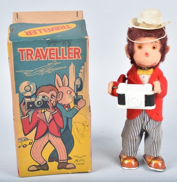 ALPS Windup TRAVELLER MONKEY w/ BOX (1 of 6)