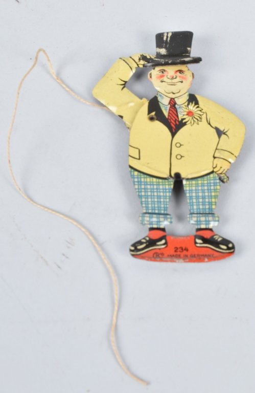 CKO Tin German FAT MAN HAT TIPPER PENNY TOY (1 of 4)