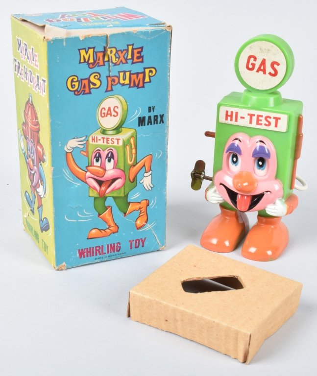MARX Windup MARXIE GAS PUMP w/ BOX (1 of 6)