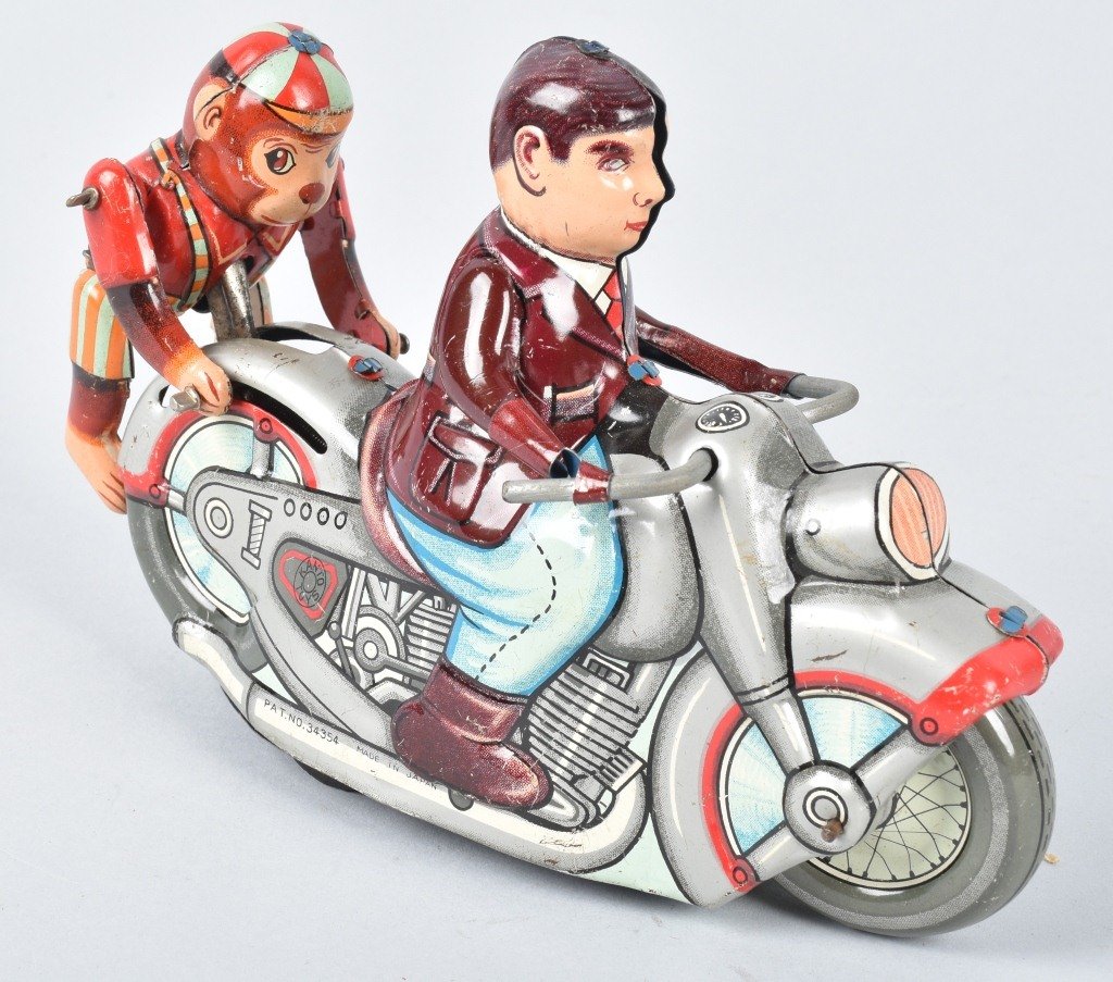 JAPAN Tin Windup MONEKY MOTORCYCLE (1 of 5)