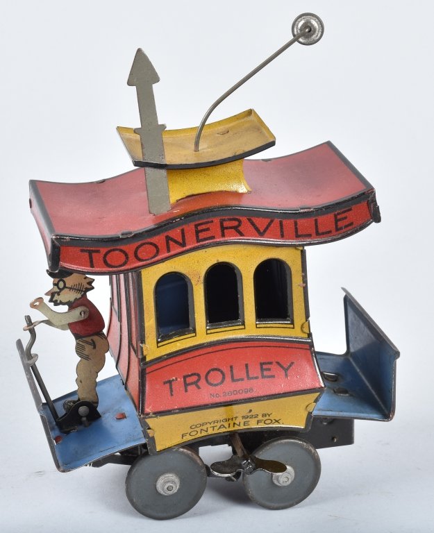 NIFTY Tin Windup TOONERVILLE TROLLEY (1 of 5)