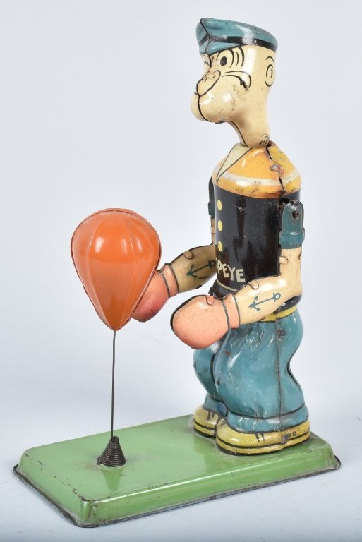 CHEIN Tin Windup POPEYE FLOOR PUNCHER (1 of 4)