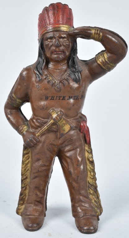 HUBLEY INDIAN WITH TOMAHWAK STILL BANK (1 of 4)