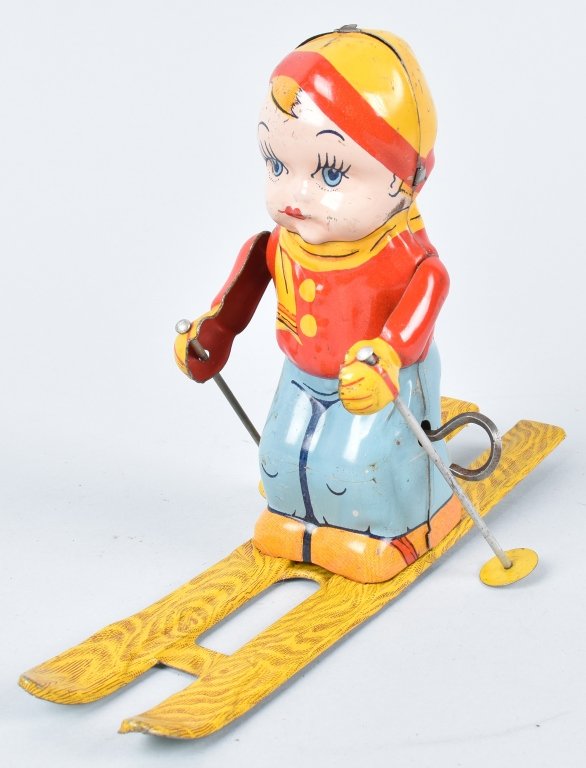 CHEIN Tin Windup SKI BOY (1 of 4)