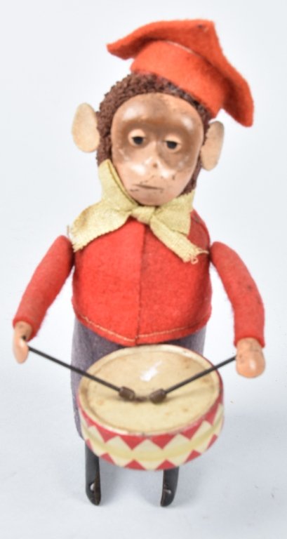 ビンテージ、シュコー、ディンキーなど Sold at Auction: SCHUCO GERMAN 985/1 TIN WINDUP MONKEY DRUMMER